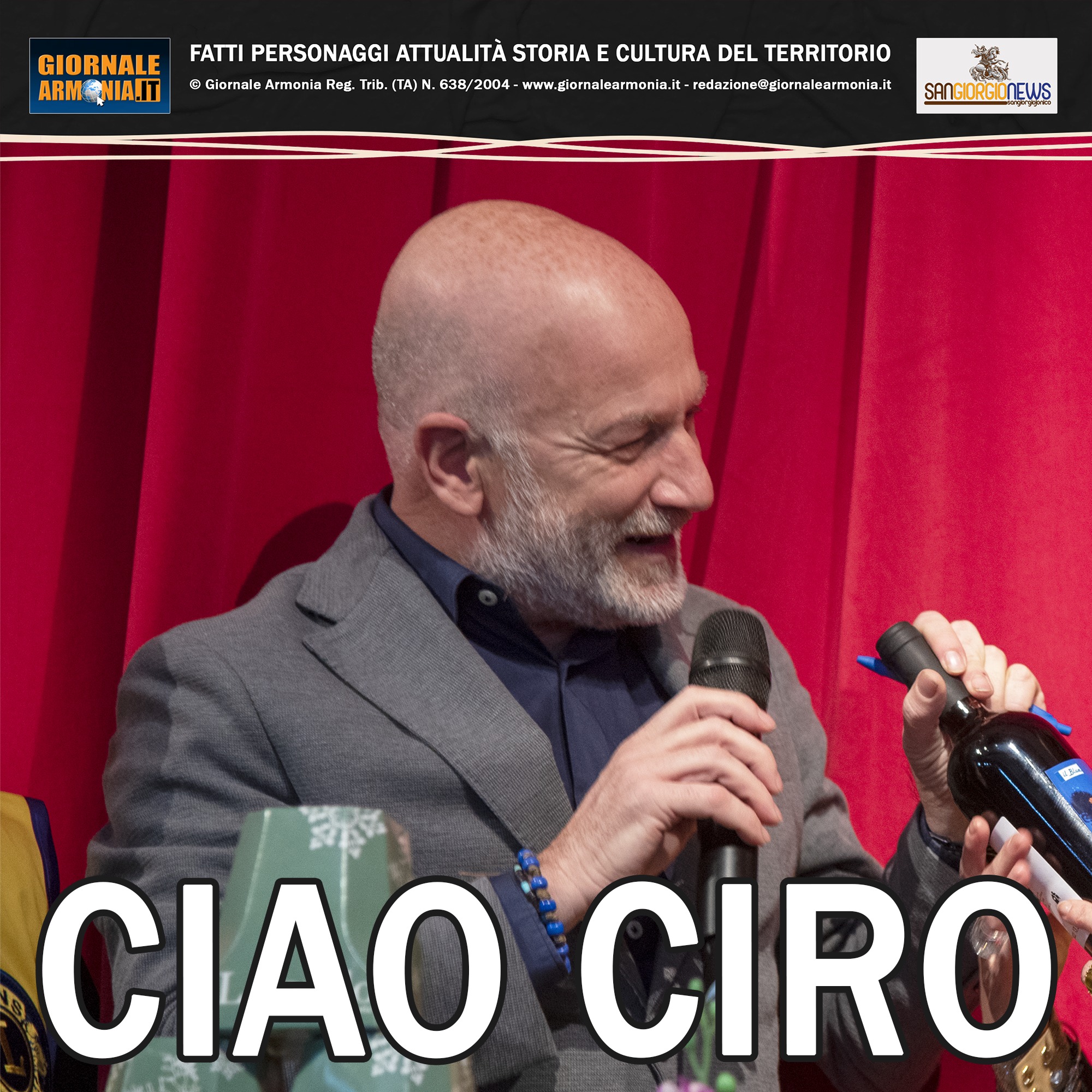 CI HA LASCIATO CIRO DE ANGELIS Giornale Armonia